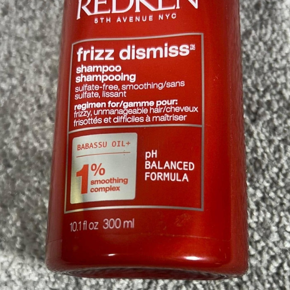 Redken Frizz Dismiss Shampoo Red Sulfate-Free Smoothing Haircare 10.1oz